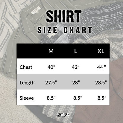 Men's Cuban Collar Shirt –  Cream Color Stripe